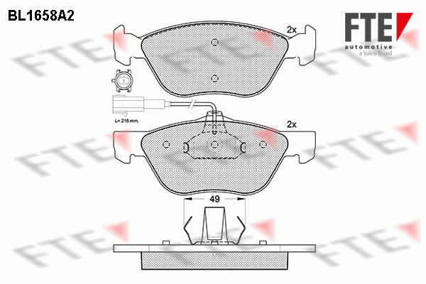 FTE Fékbetét, mind 9010274_FTE