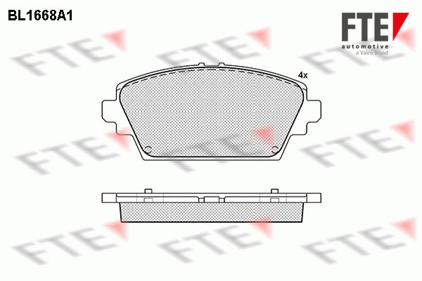 FTE Fékbetét, mind 9010280_FTE