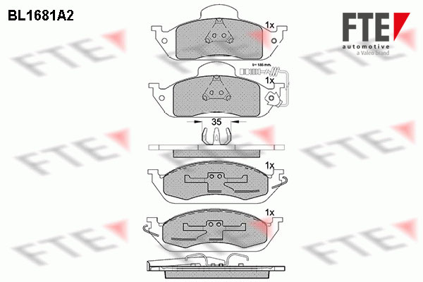 FTE Fékbetét, mind 9010291_FTE