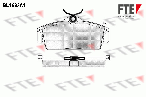 FTE Fékbetét, mind 9010293_FTE