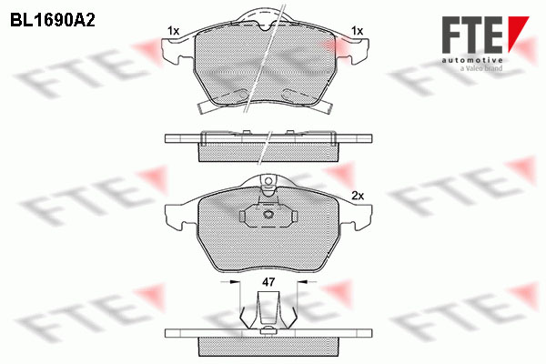 FTE Fékbetét, mind 9010301_FTE