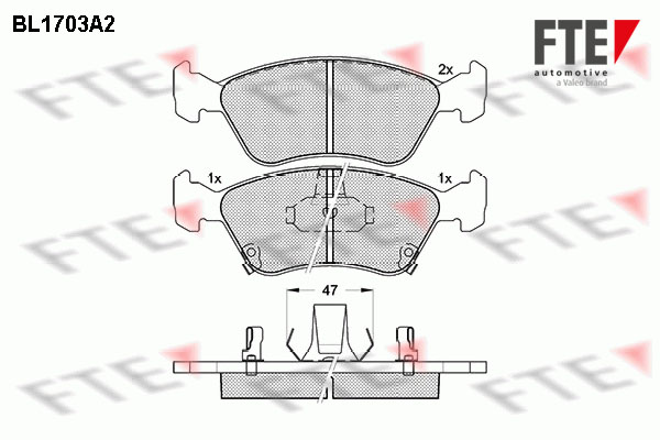 FTE Fékbetét, mind 9010308_FTE