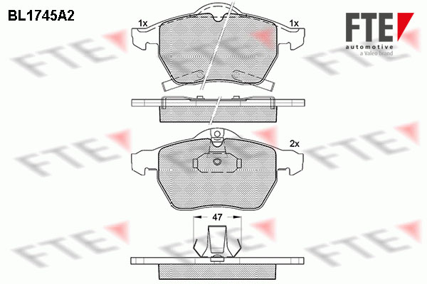 FTE Fékbetét, mind 9010329_FTE