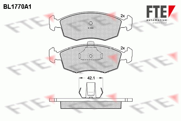 FTE Fékbetét, mind 9010340_FTE