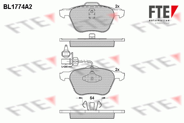 FTE Fékbetét, mind 9010344_FTE