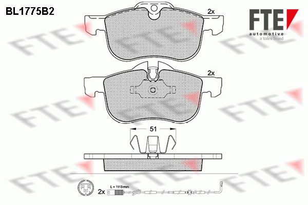 FTE Fékbetét, mind 9010346_FTE