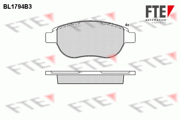 FTE Fékbetét, mind 9010365_FTE