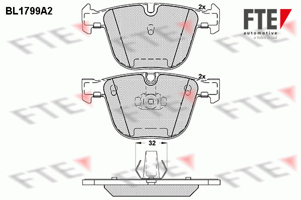 FTE Fékbetét, mind 9010371_FTE