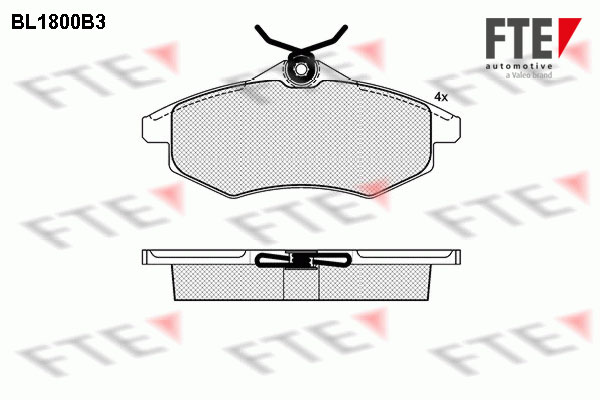 FTE Fékbetét, mind 9010373_FTE