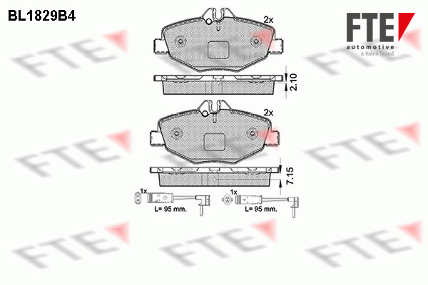 FTE Fékbetét, mind 9010408_FTE