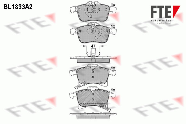 FTE Fékbetét, mind 9010412_FTE