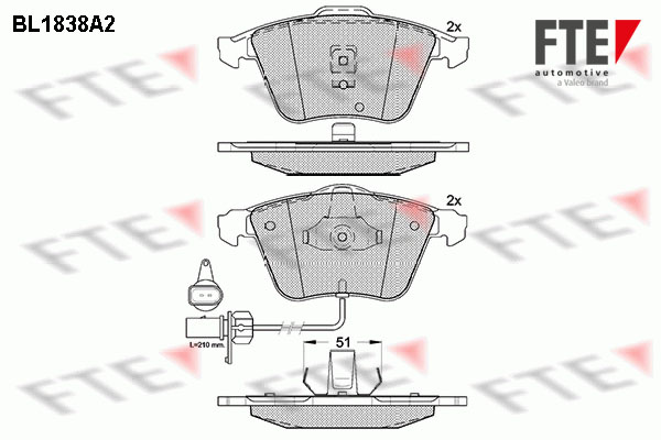 FTE Fékbetét, mind 9010414_FTE