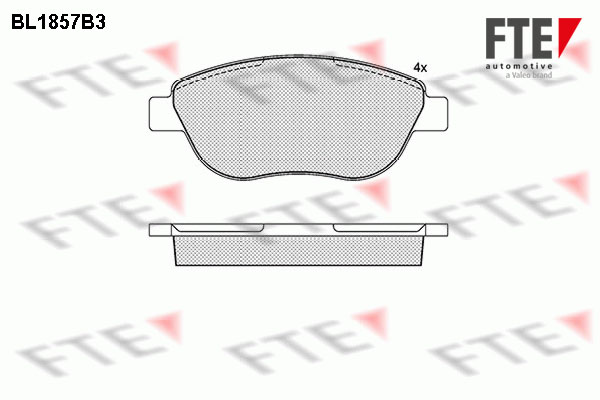 FTE Fékbetét, mind 9010432_FTE