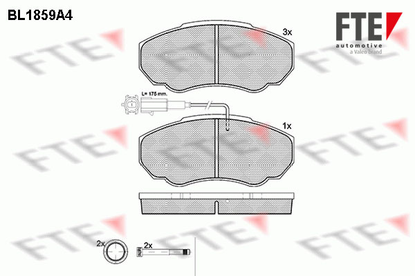 FTE Fékbetét, mind 9010437_FTE