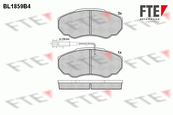 FTE Fékbetét, mind 9010438_FTE