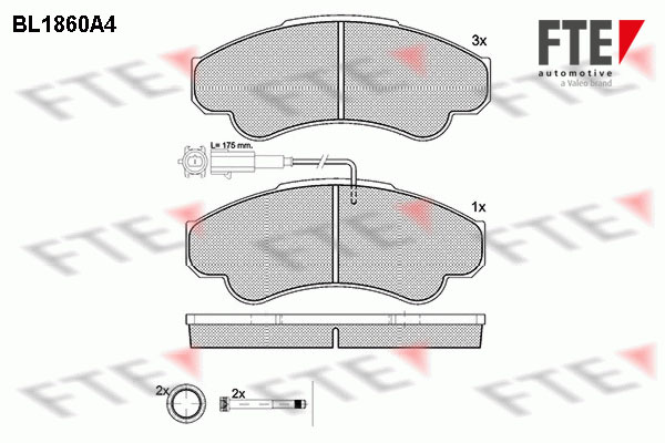 FTE Fékbetét, mind 9010439_FTE