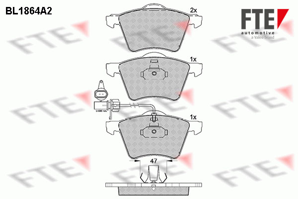 FTE Fékbetét, mind 9010444_FTE