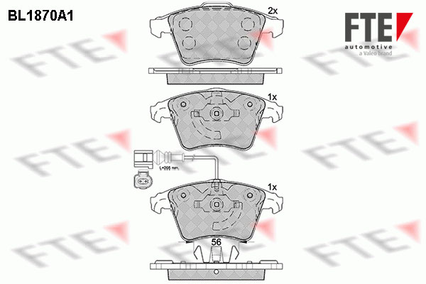 FTE Fékbetét, mind 9010450_FTE