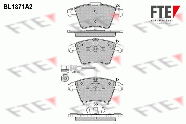 FTE Fékbetét, mind 9010451_FTE