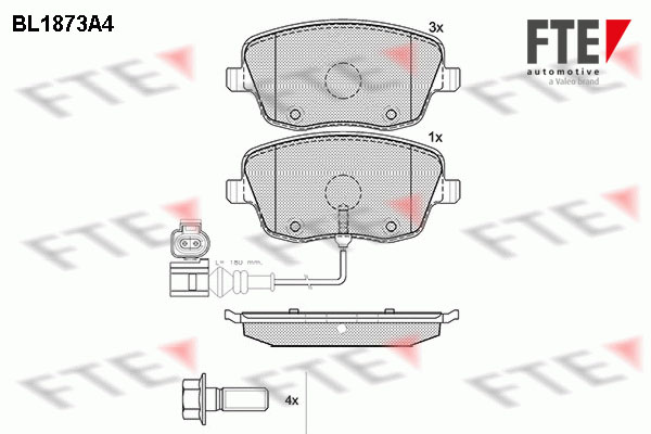 FTE Fékbetét, mind 9010455_FTE