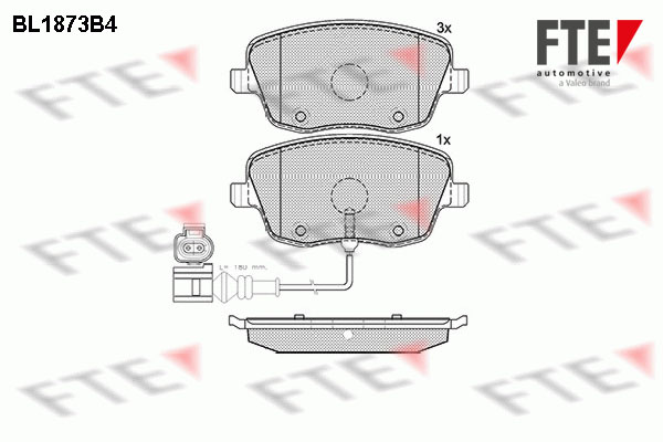 FTE Fékbetét, mind 9010456_FTE