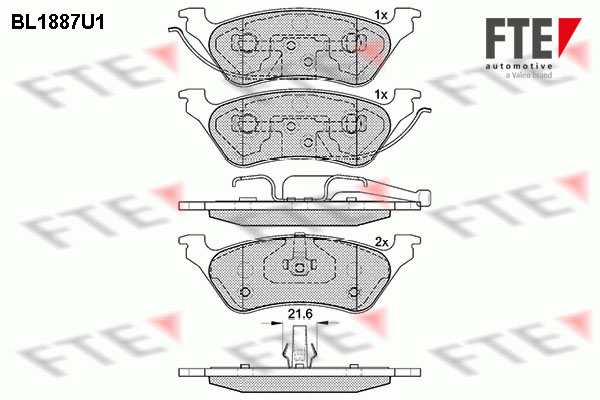 FTE Fékbetét, mind 9010472_FTE