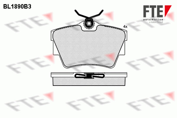 FTE Fékbetét, mind 9010475_FTE