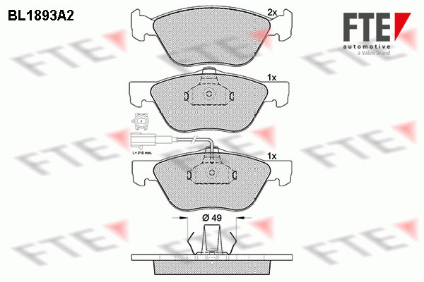 FTE Fékbetét, mind 9010480_FTE