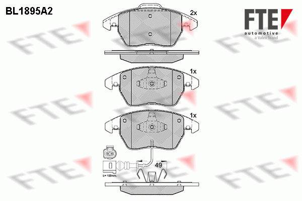 FTE Fékbetét, mind 9010483_FTE