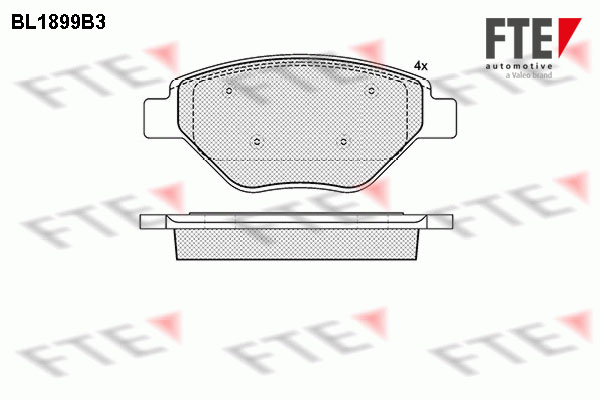 FTE Fékbetét, mind 9010487_FTE