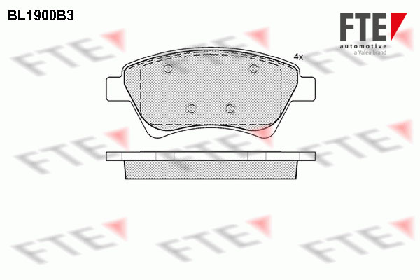 FTE Fékbetét, mind 9010489_FTE