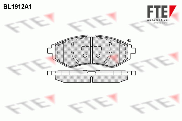 FTE Első fékbetét 9010502_FTE