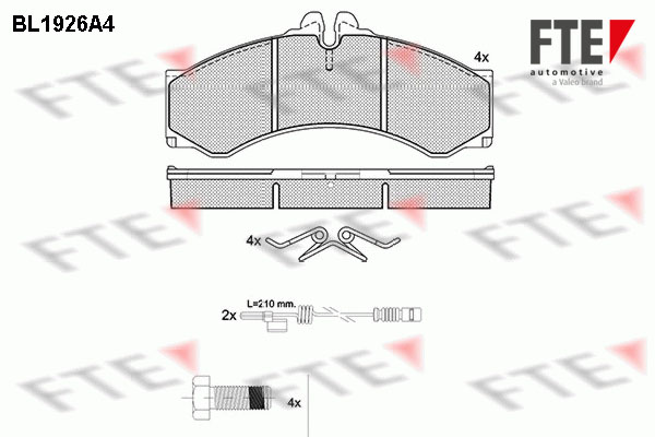 FTE Fékbetét, mind 9010512_FTE