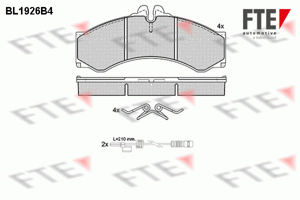 FTE Fékbetét, mind 9010513_FTE