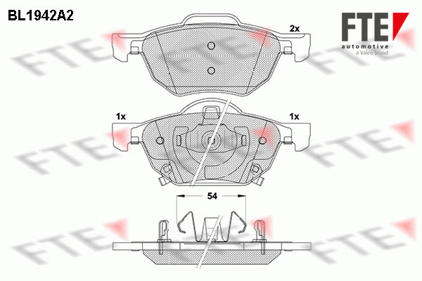 FTE Fékbetét, mind 9010534_FTE