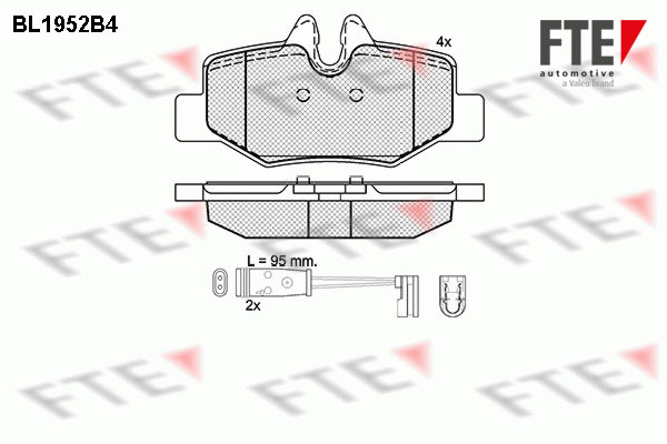 FTE Fékbetét, mind 9010539_FTE