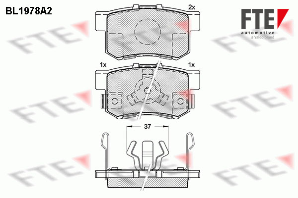 FTE Hátsó fékbetét 9010568_FTE