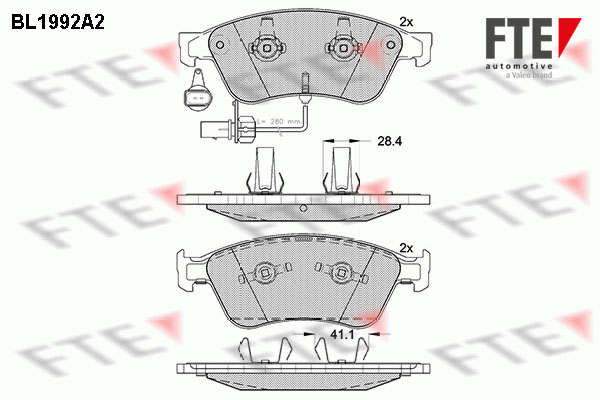 FTE Fékbetét, mind 9010580_FTE