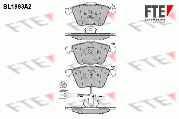 FTE Fékbetét, mind 9010581_FTE