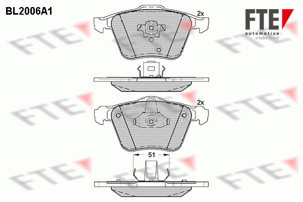 FTE Fékbetét, mind 9010591_FTE