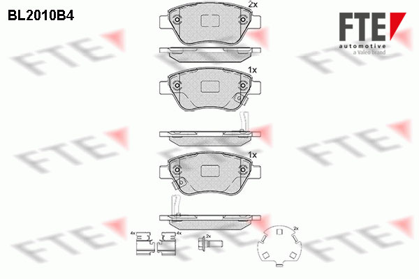 FTE Fékbetét, mind 9010597_FTE