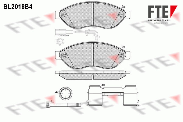 FTE Fékbetét, mind 9010605_FTE