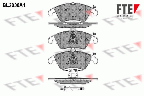 FTE Fékbetét, mind 9010616_FTE