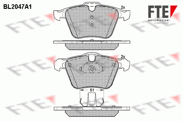 FTE Fékbetét, mind 9010633_FTE