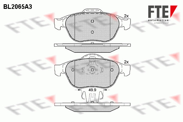 FTE Fékbetét, mind 9010648_FTE