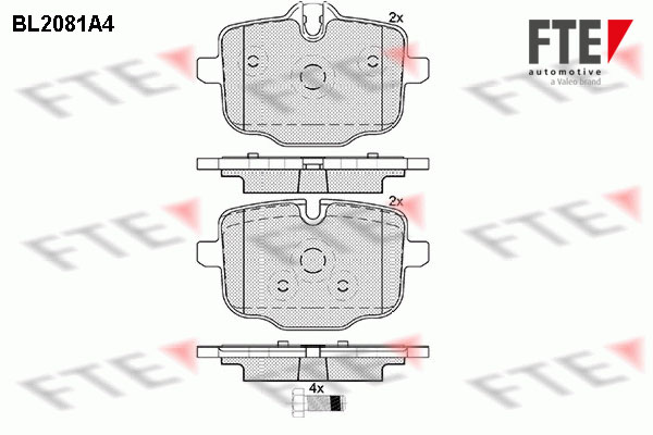 FTE Fékbetét, mind 9010665_FTE