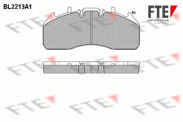 FTE Fékbetét, mind 9500072_FTE