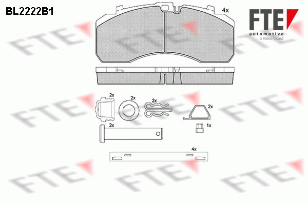 FTE Fékbetét, mind 9500008_FTE