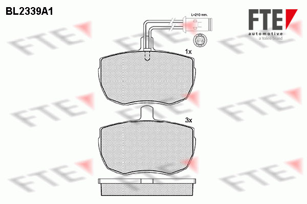 FTE Fékbetét, mind 9010704_FTE