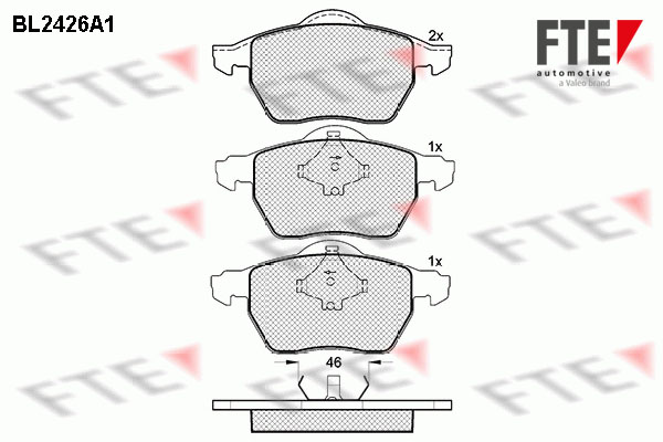 FTE Fékbetét, mind 9010727_FTE